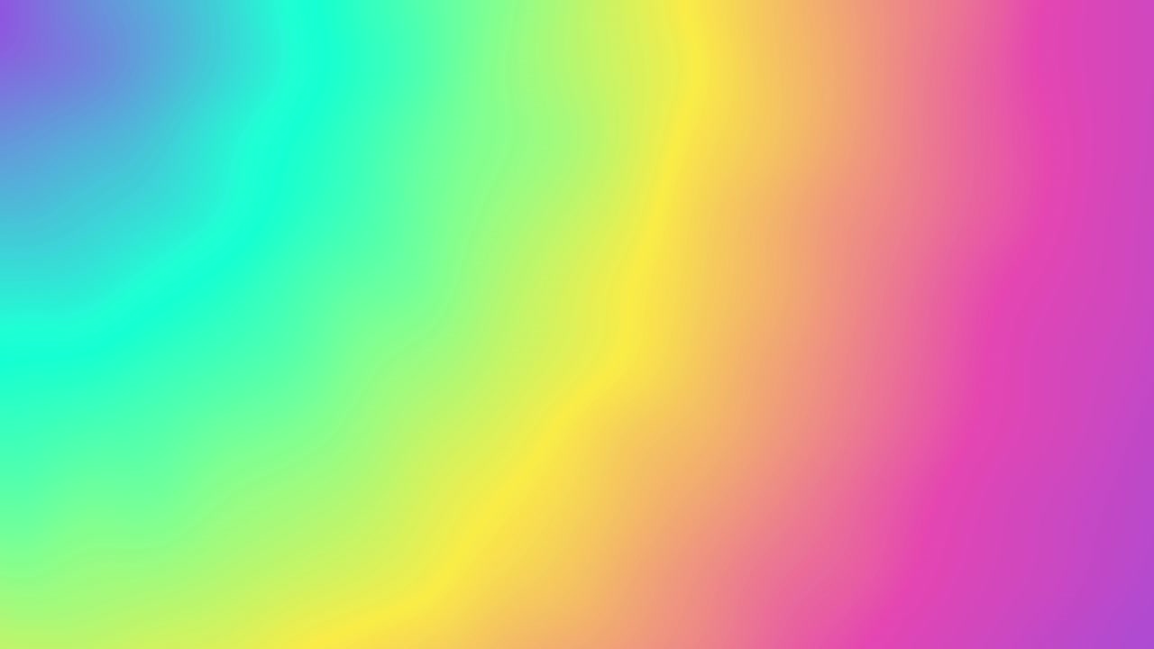 fondo de gradiente de color radial abstracto con ondas de estilo líquido con púrpura, turquesa, rosa, amarillo y blanco. animación de video de bucle sin costuras.