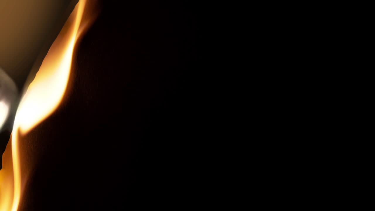 Dynamic Orange Light Leaks on Black Background