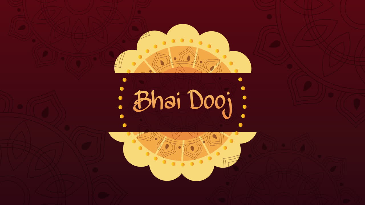 diseño de la celebración de bhai dooj
