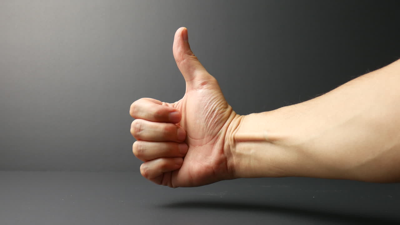 엄지손가락을 위로, 엄지손가락을 위로, 손가락, 손 동작, 인체 움직임, 숫자, 일러스트레이션, 제스처, 계산, 손바닥, 엄지 통신, 교육, 몸짓