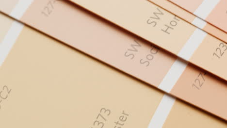 color swatches for interior design