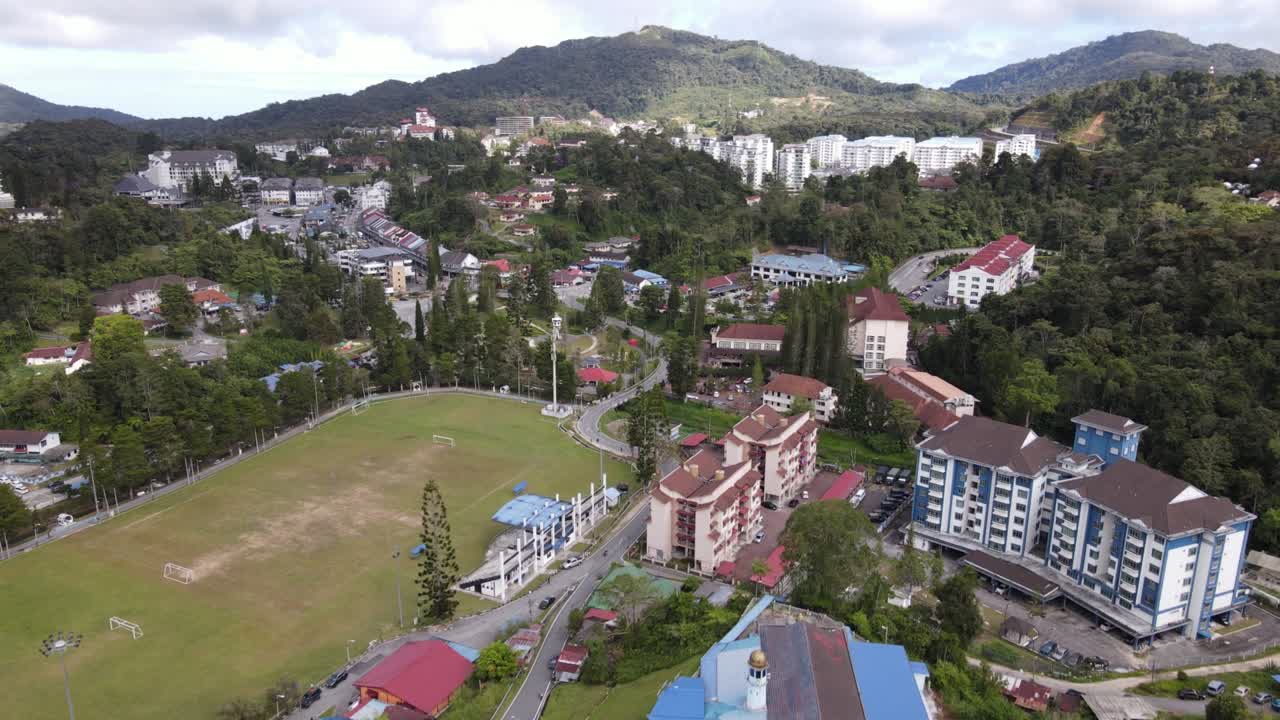 Quang cảnh tổng thể của Quận Brinchang trong khu vực Cao nguyên Cameron của Malaysia