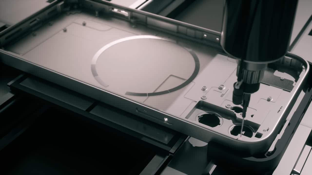 Præcis CNC-bearbejdning af smartphone-ramme på et højteknologisk produktionsanlæg