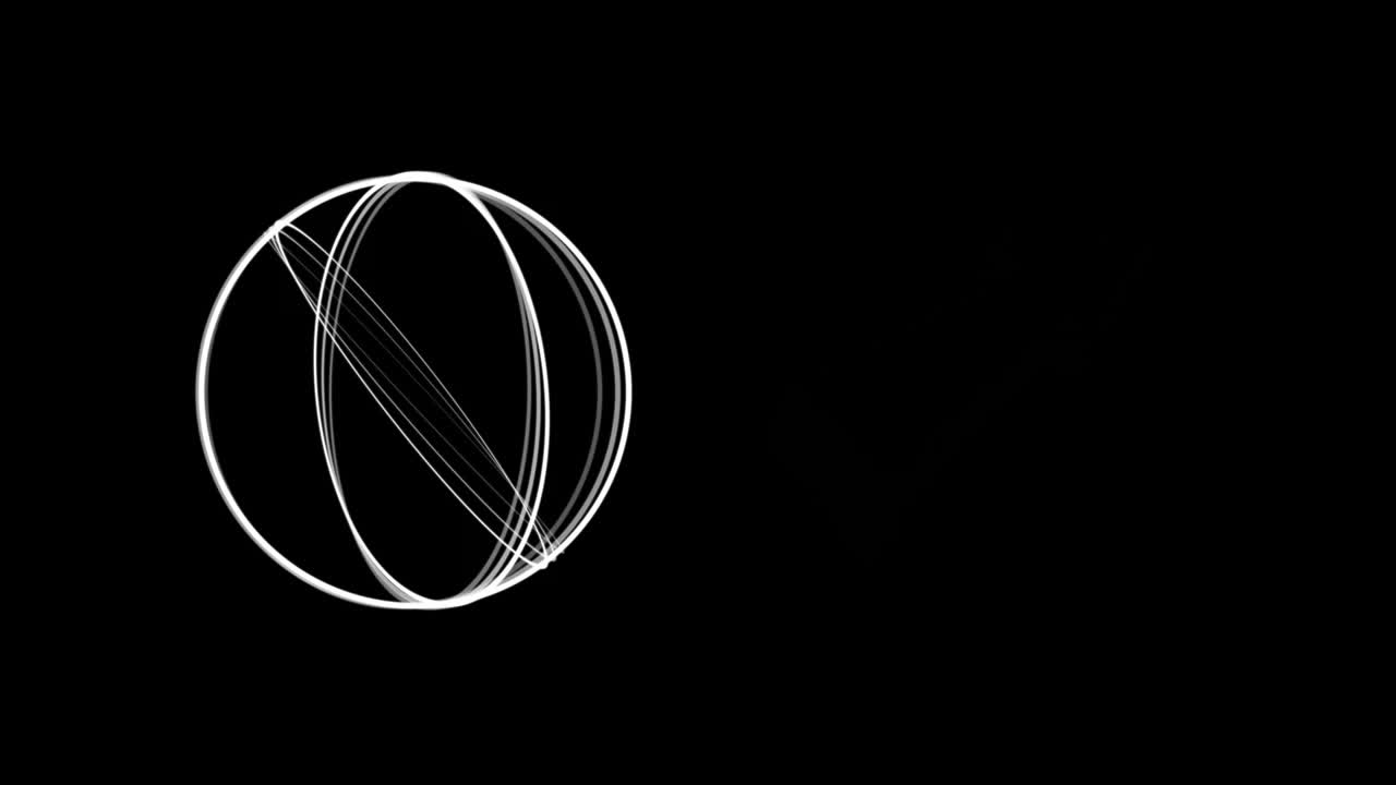 animación del texto de éxito en flecha azul y globo girando sobre fondo negro