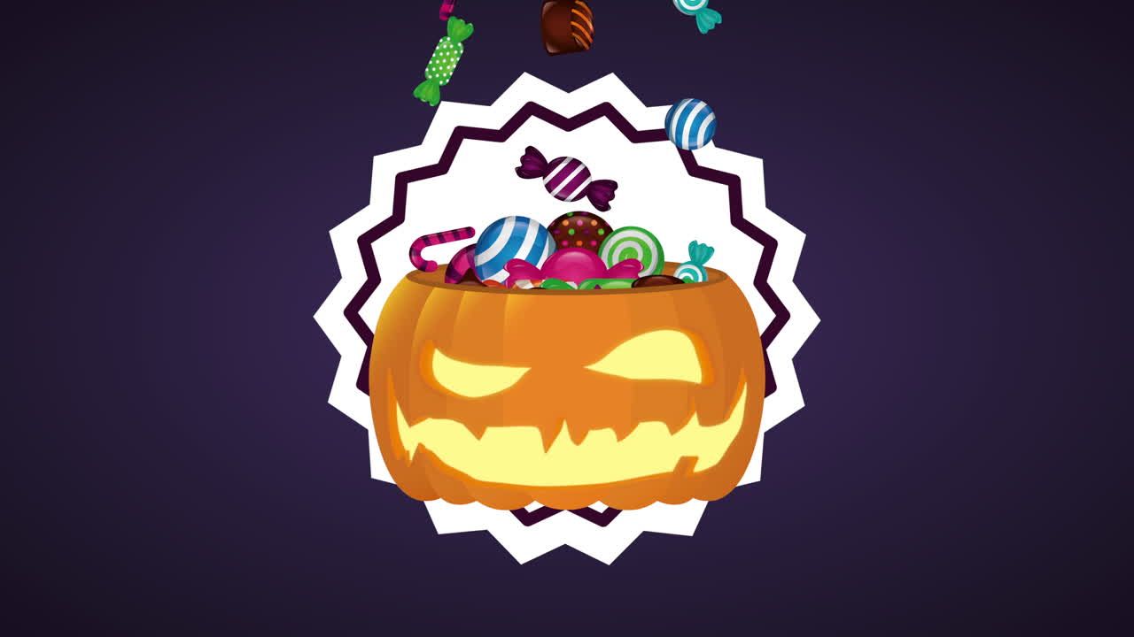 caramelle dolci di halloween e zucca