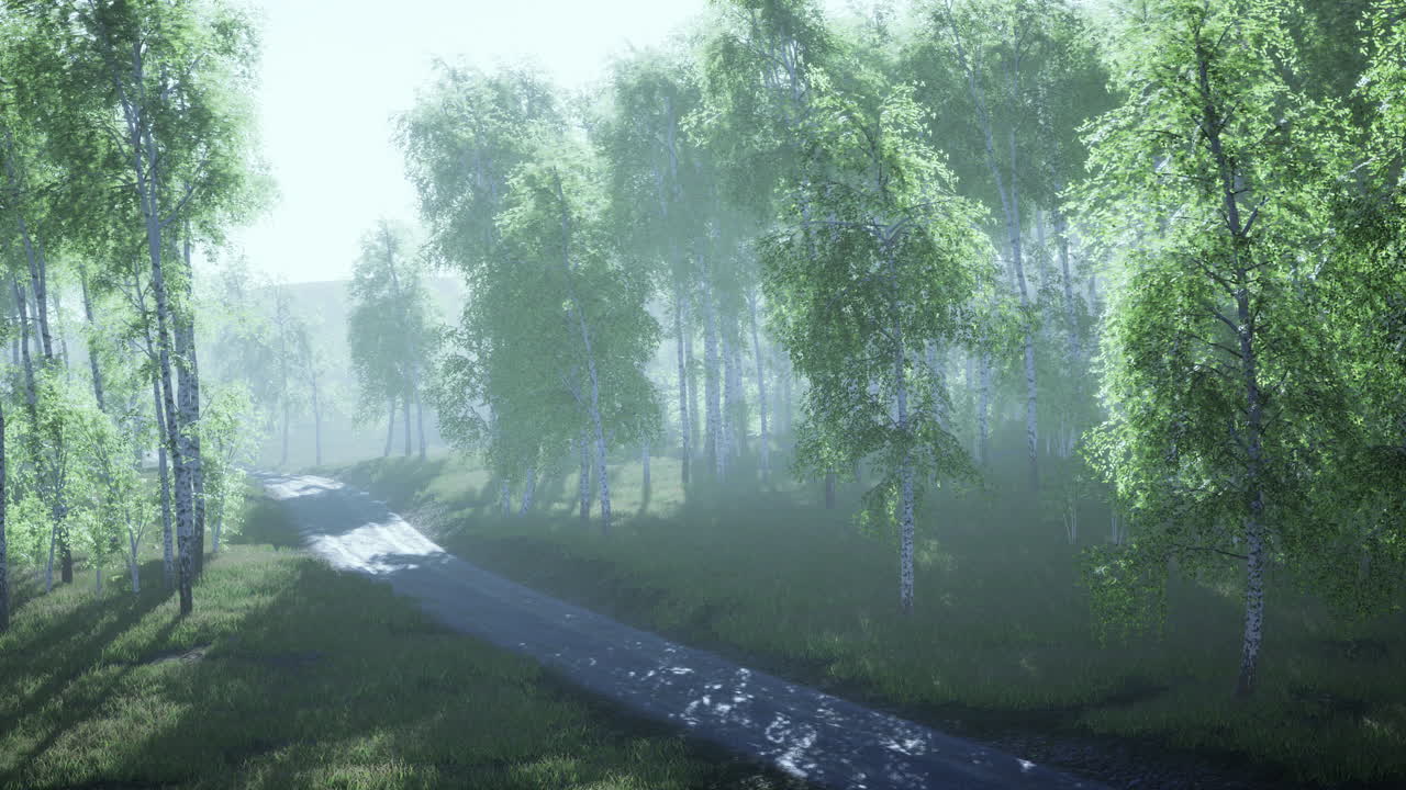 여름 숲을 가로질러  ⁇ 은 길