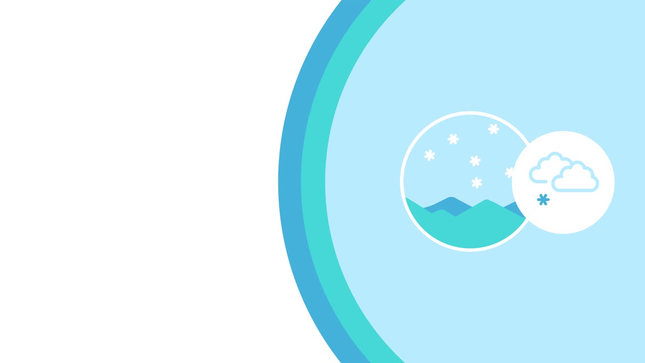 만화의 날씨 예보 아이콘의 4k 비디오