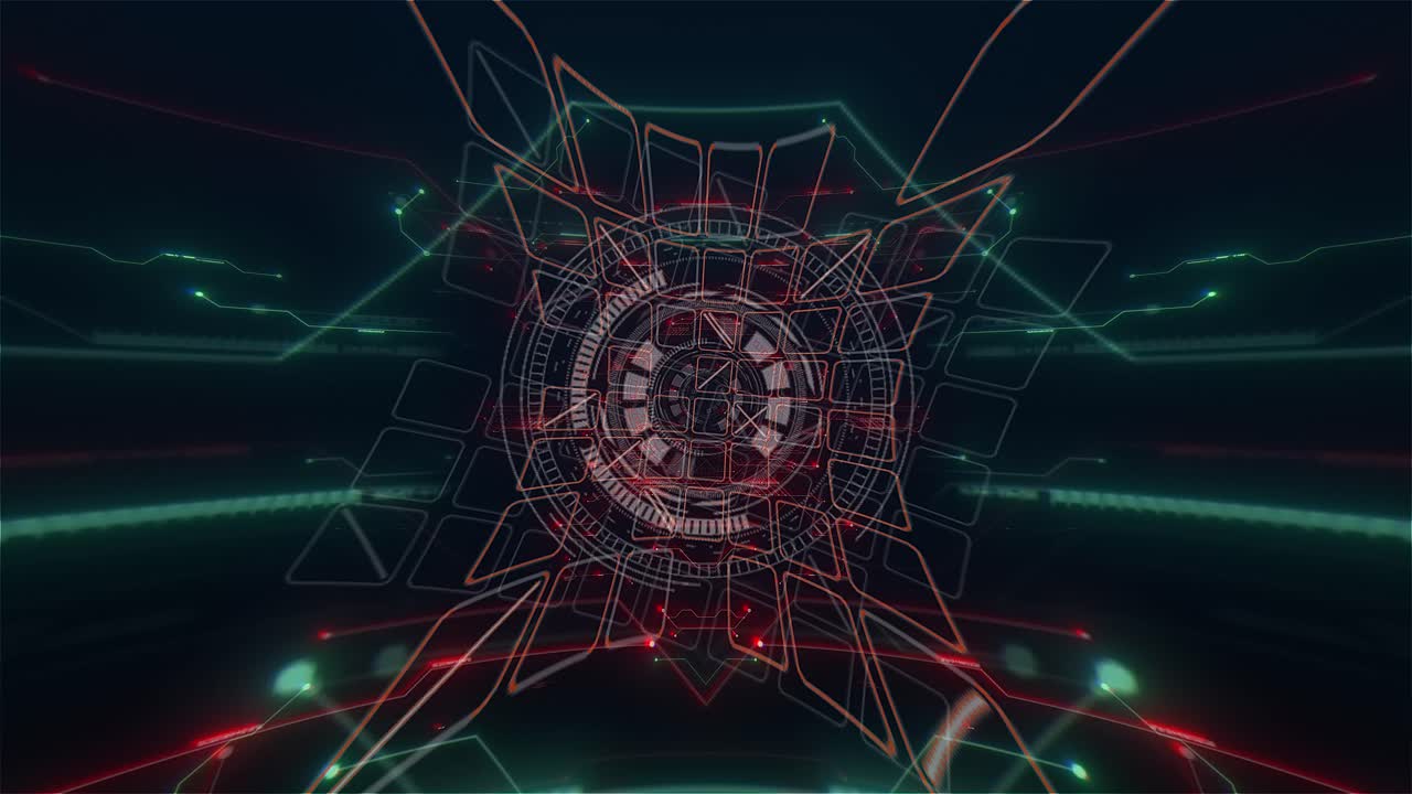 Elegant CG Animation with Abstract Background