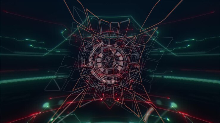 Elegant CG Animation with Abstract Background