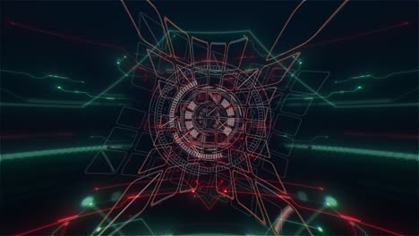 animación cg elegante con fondo abstracto