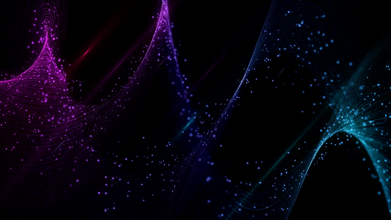 Disco Particles Background with Lights. Neon Particles