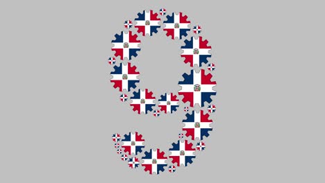 número nueve dominicano