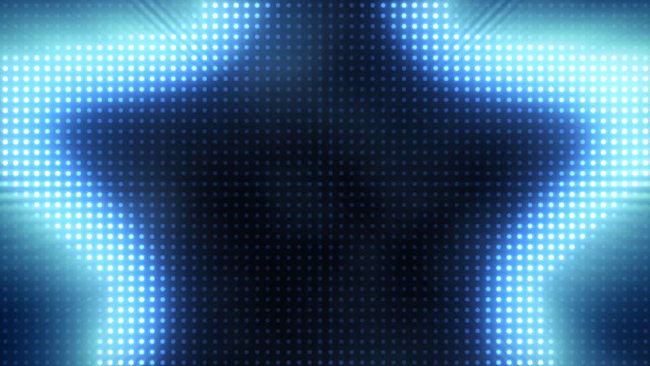 Display a parete LED a forma di stella