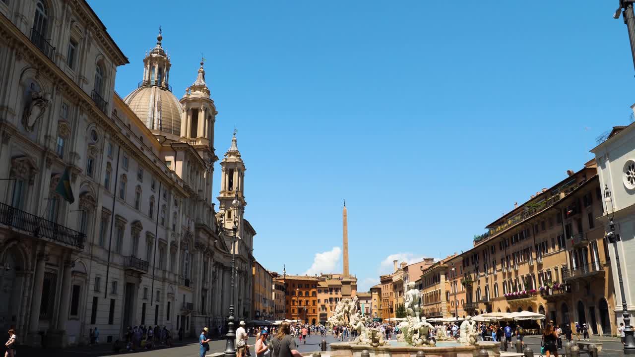 veduta di piazza navona, roma, italia