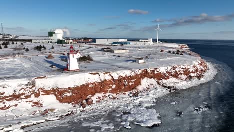 flying over souris lighthouse