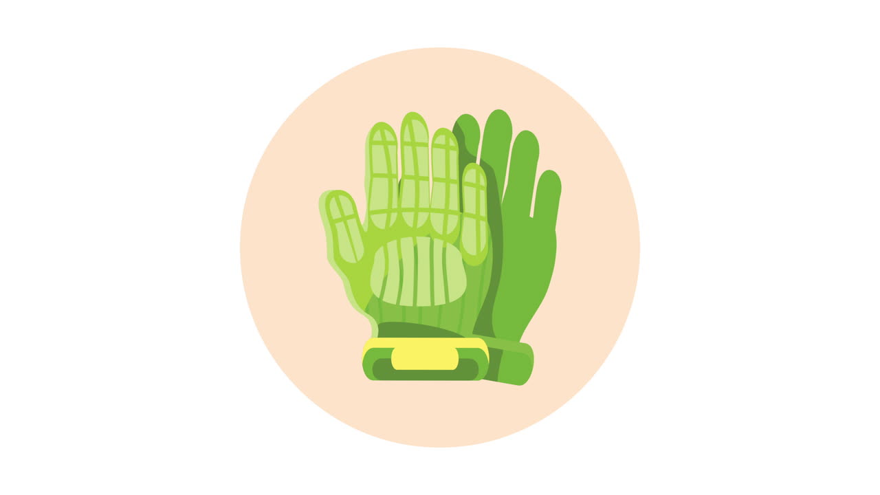 guantes deportivos verdes