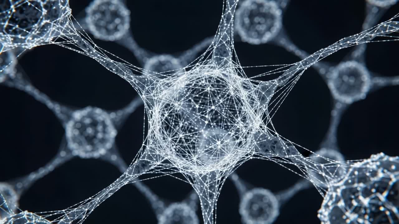 A Stunning Visual Exploration of Neural Networks, Capturing Intricate Connections Between Neurons in a Digital Landscape of Light and Data