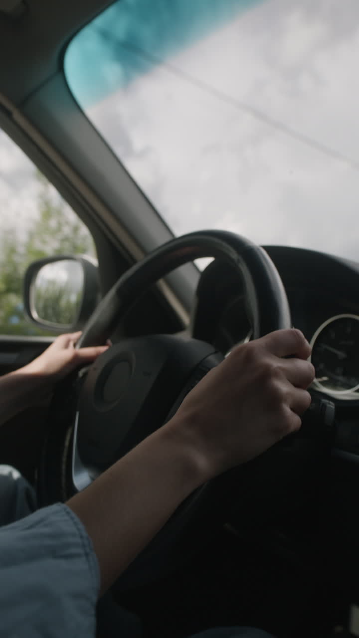 conduciendo un coche