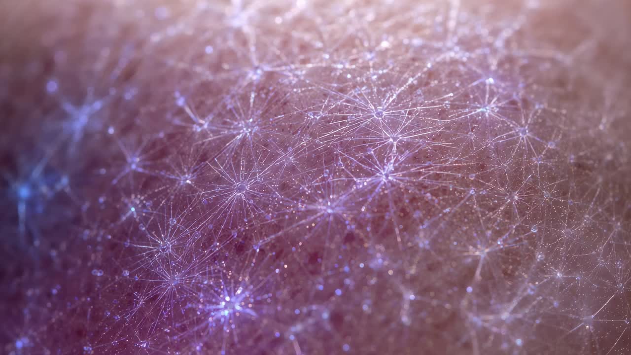Mostra chiazza di pelle con peli, pori in macro, fotogrammi che causano cambiamenti del web, rivelando i dettagli