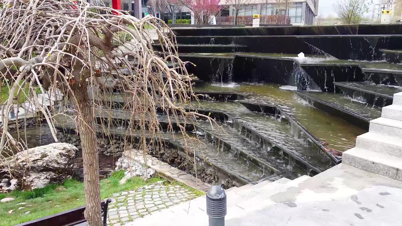 봄 시즌의 도시 공원