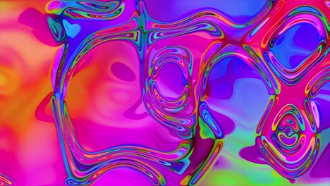prisma líquido fluido de colores con hilos refractores