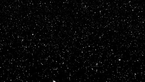 animation of snow falling on black background