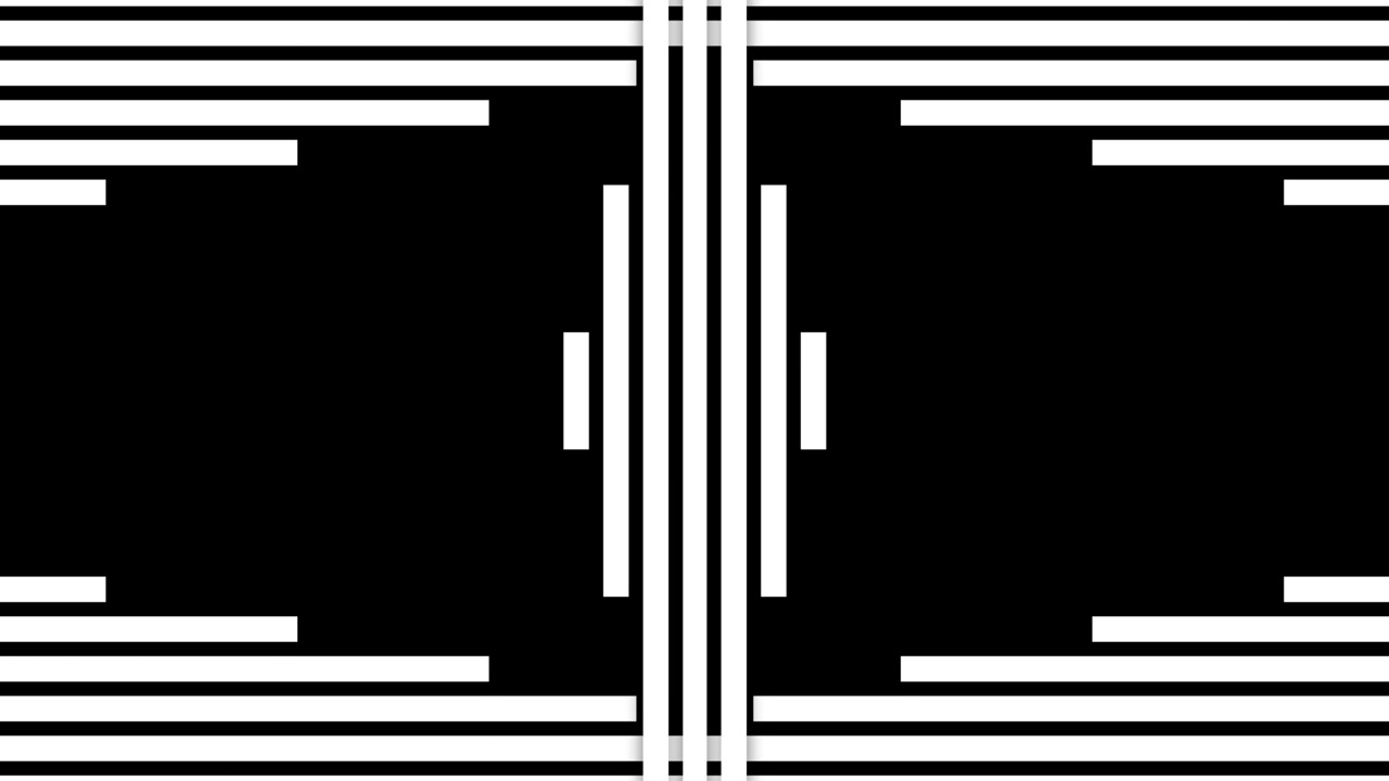 Dynamisk sort-hvid geometrisk mønster animationsløkke