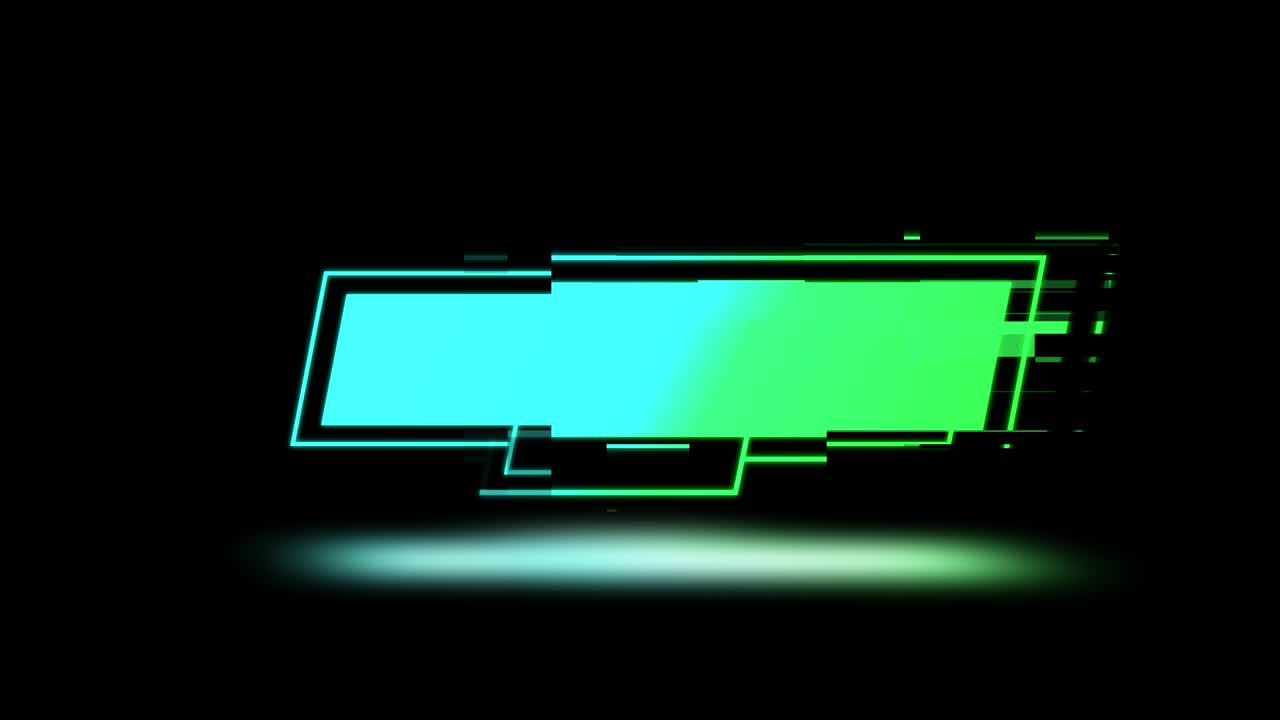 Neon Gradient Display Template