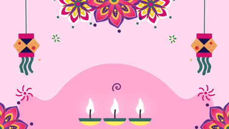 An-animation-of-a-Flat-diwali-festival-background