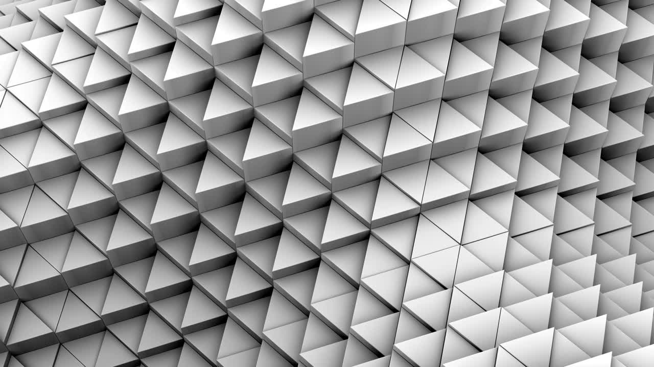 los triángulos formaron una onda