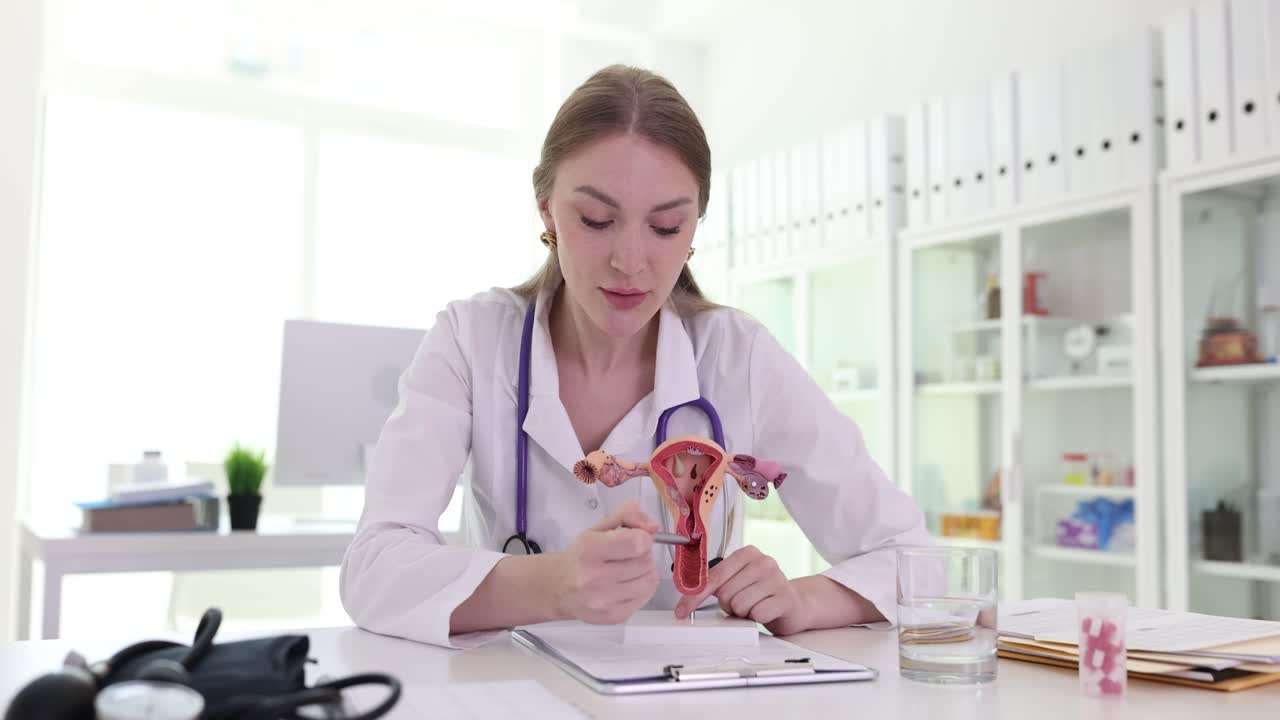 Gynecologist Explaining Uterus Anatomy