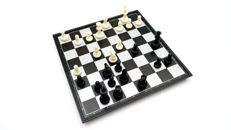 juego de ajedrez vista superior