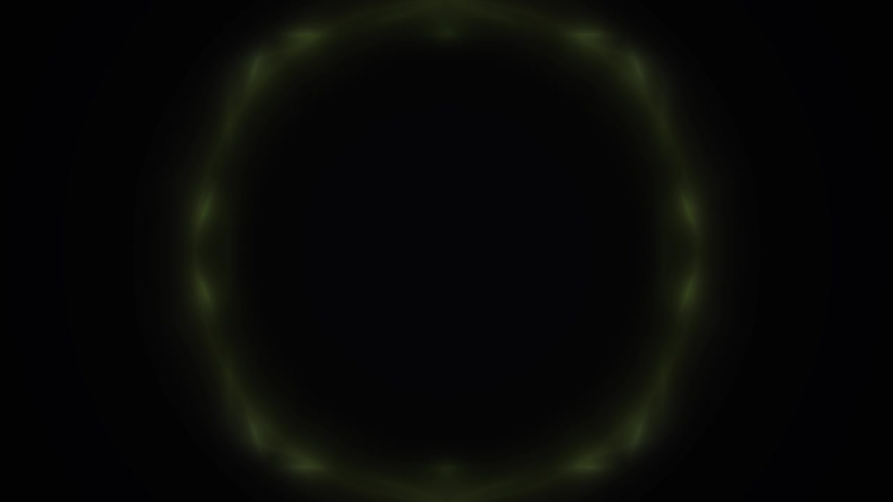 Abstract Glowing Light Circle Pulsating and Changing Colors