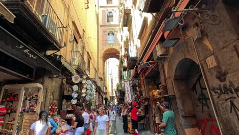 crowded street market with vibrant activity