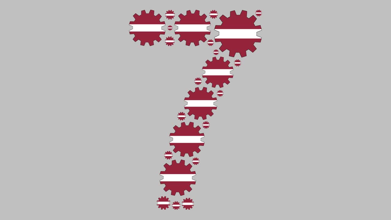 라트비아의 숫자 7