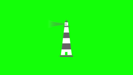 Light-House-icon-Animation.-loop-animation-with-alpha-channel,-green-screen.