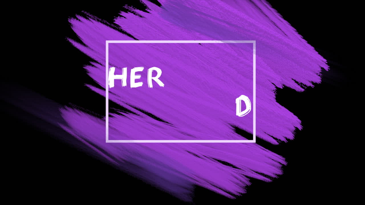 검은색 그라데이션에 보라색 브러시와 함께 어머니의 날