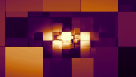 abstract animation of squares zooming and moving in sepia and purple colours, seamless loop