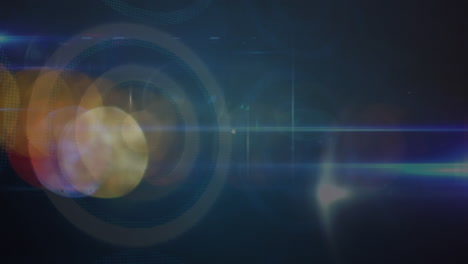 animation eines netzwerks von verbindungen mit reaktionen in sozialen medien über lichter auf marine-hintergrund