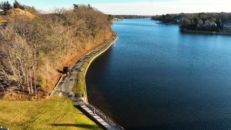 an old road, now repurposed for exercise and recreation