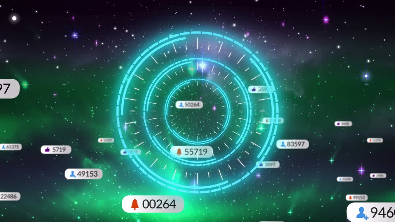 소셜 미디어 데이터 처리의 애니메이션 범위