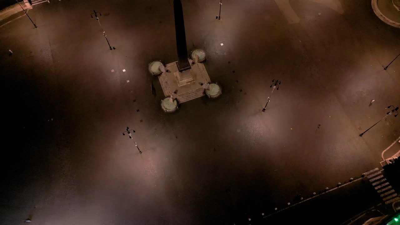 이탈리아 로마의 피아자 델 페폴로 (piazza del popolo) 의 야간 풍경