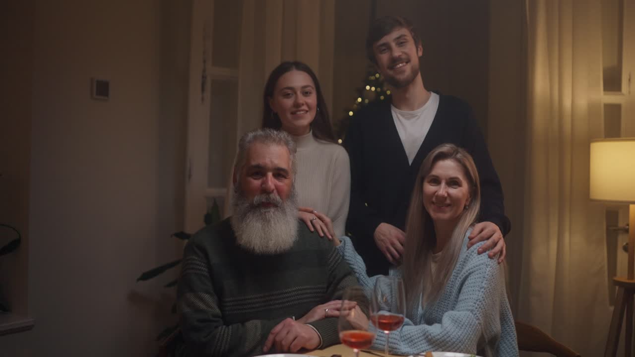 Family Gathering Together for a Holiday Celebration