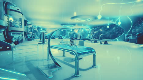 futuristic laboratory interior