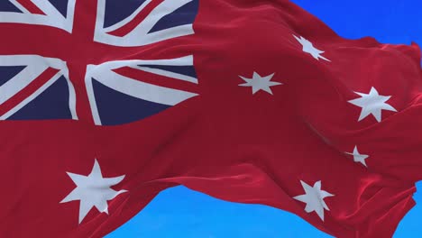 waving amazing australian naval flag.