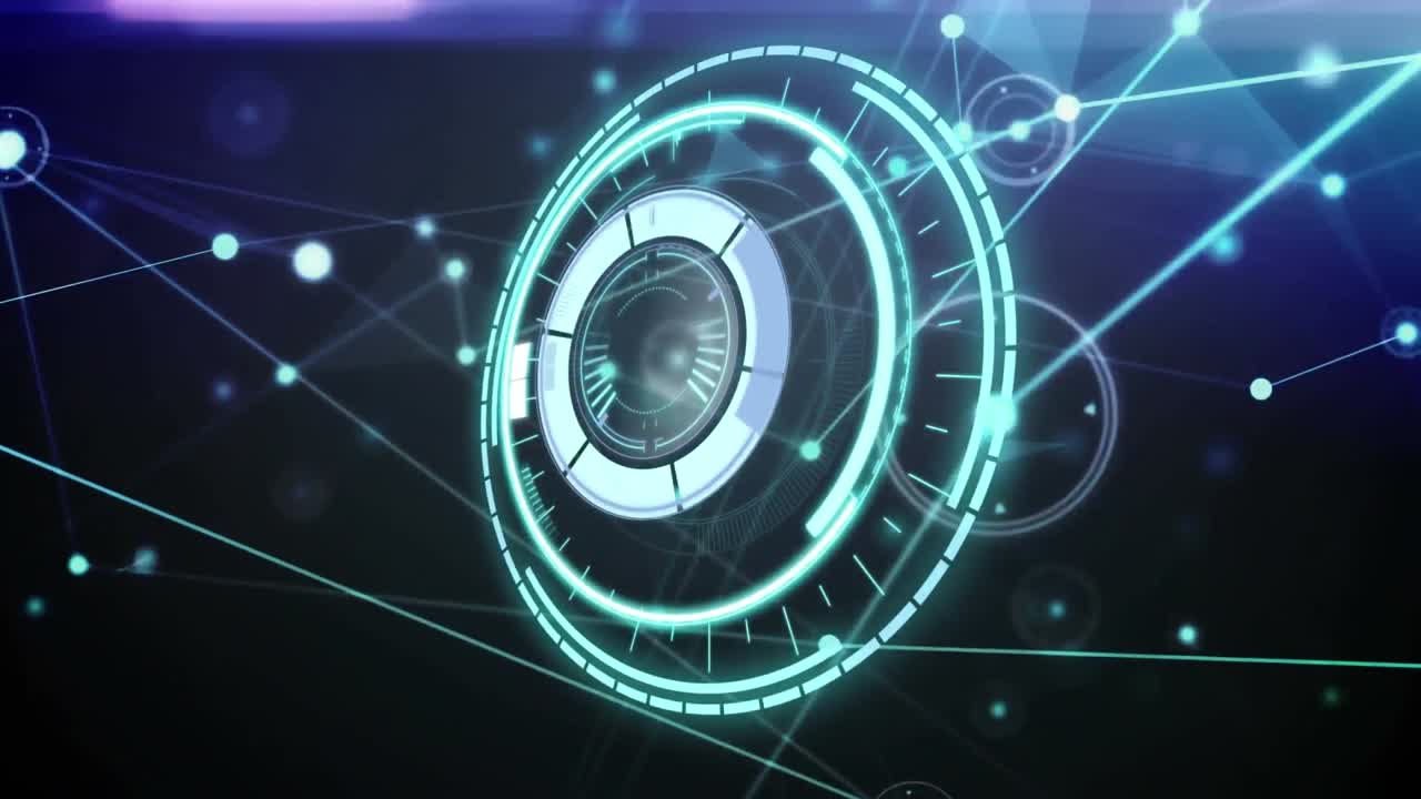 Animation of scope scanning with networks of connections