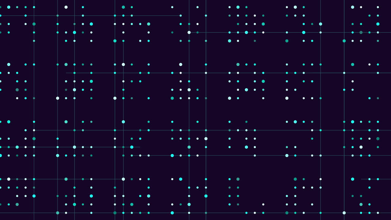 검은 바탕에 어두운 오렌지색 점의 질서있는 혼란 격자
