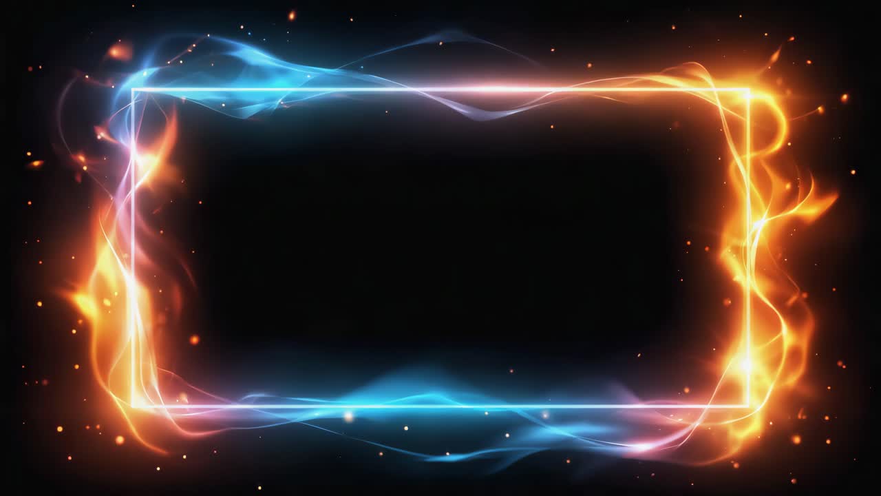 Abstract Neon Frame