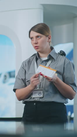 oficial de seguridad del aeropuerto