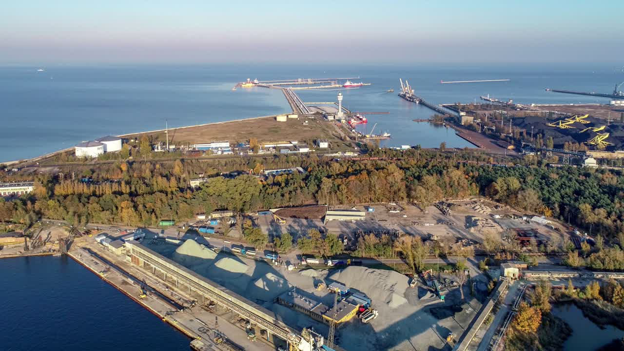 폴란드의 gdansk에 있는 북쪽 항구